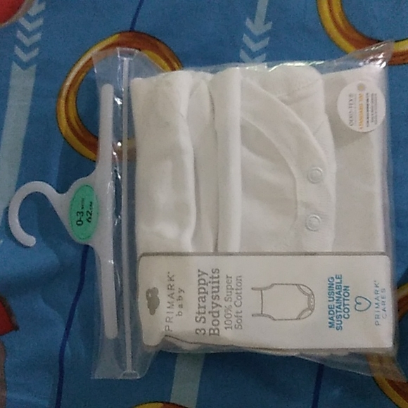 3 white strappy bodysuit - Picture 1 of 4